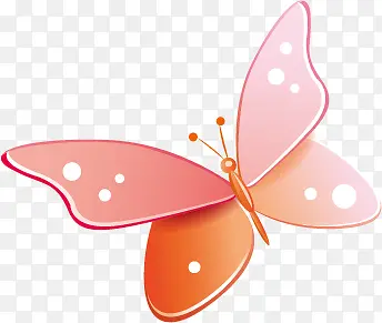 手绘粉色可爱蝴蝶