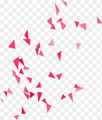 三角形粉色装饰
