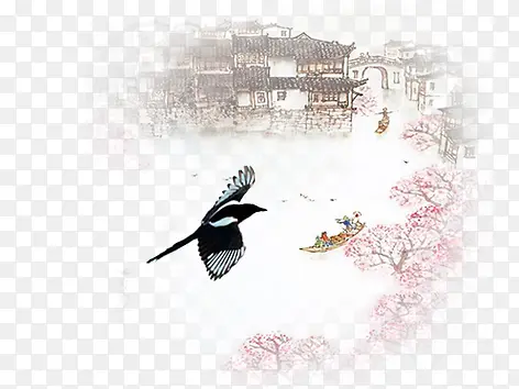 水墨建筑PNG图片素材下载_图片编号10514494-PNG素材网
