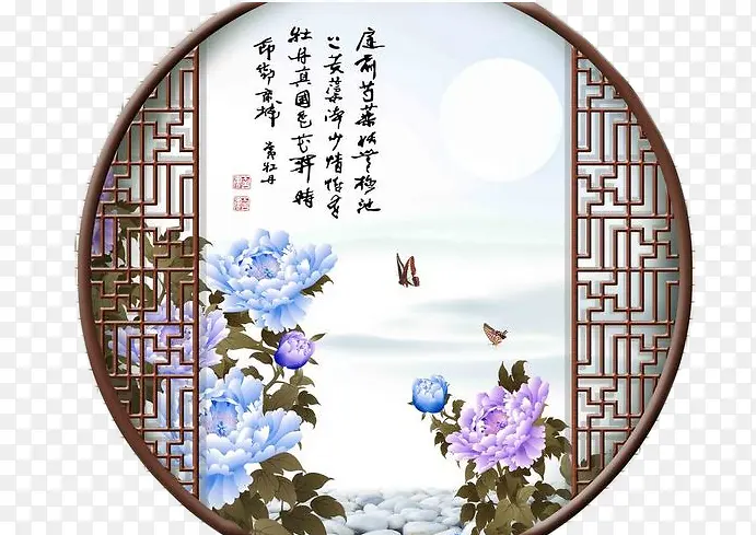 中国风古典圆门