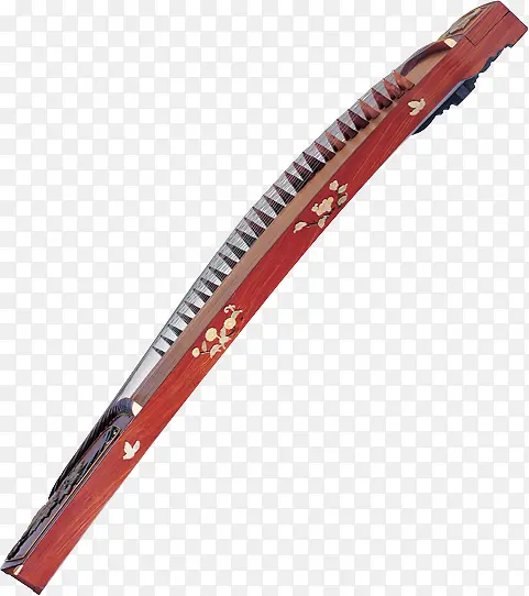 红色侧面琴中式乐器PNG图标