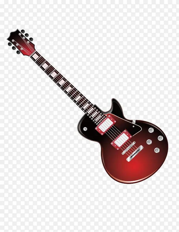 精美红色电吉他