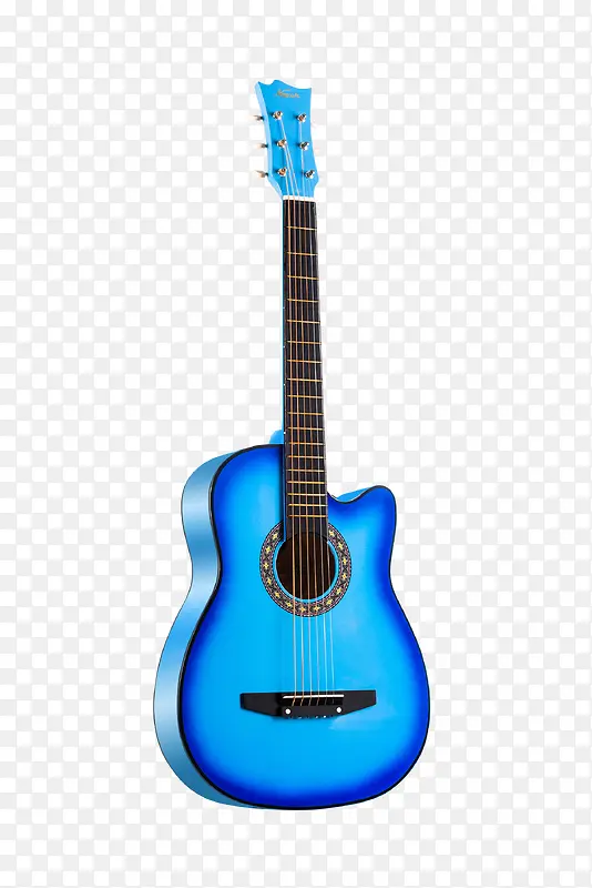 吉他精修乐器蓝色吉他