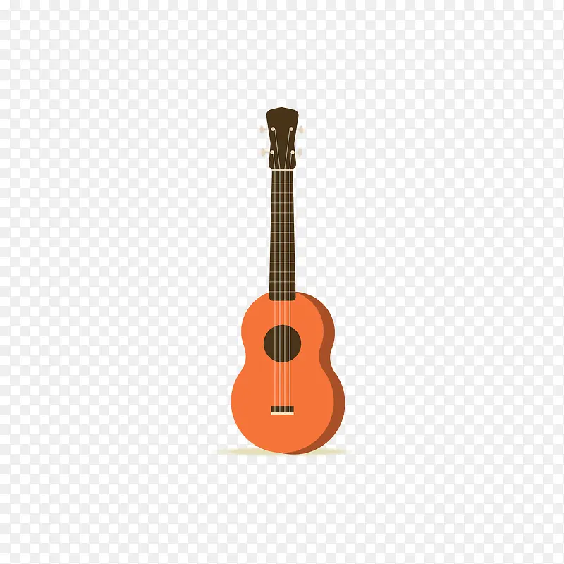 橙色的吉它