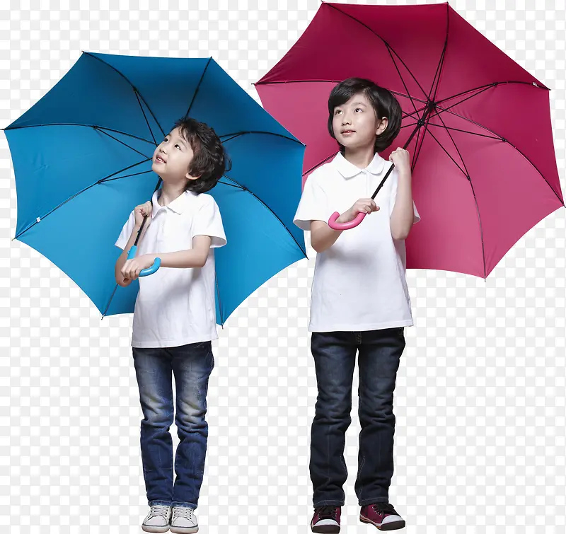 可爱儿童摄影人物雨伞