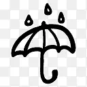 12雨雨伞图标