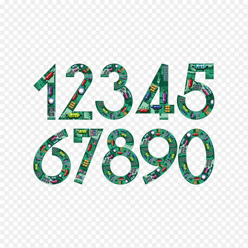 创意数字艺术字PNG图片素材下载_图片编号10519577-PNG素材网