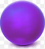 紫色卡通圆球设计