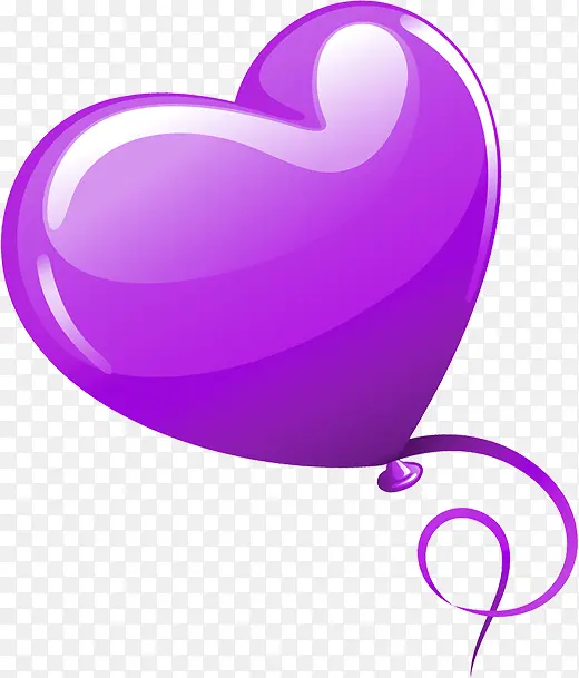 紫色活动卡通气球效果
