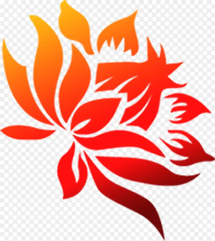 手绘黄红色花纹图标PNG图片素材下载_图片编号10522428-PNG素材网