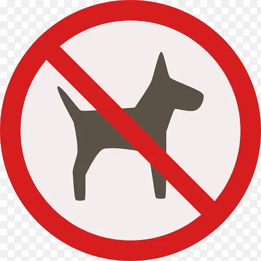 红色禁止宠物图标