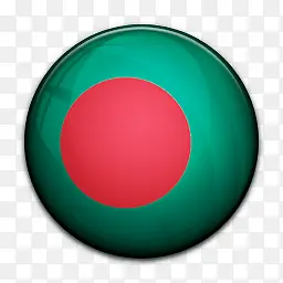 绿色红色球体图标设计