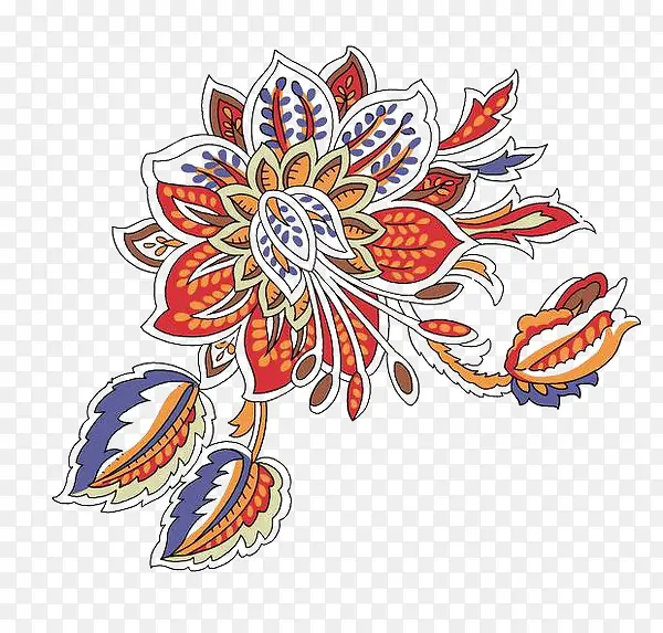 古风花纹素材
