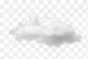 白灰色漂浮云朵