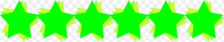 绿色星星边框素材