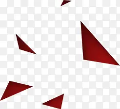 红色三角形几何图形