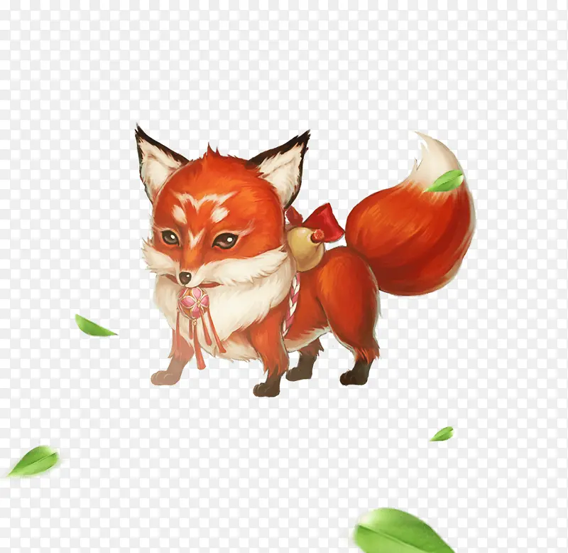 可爱红色小狐图片