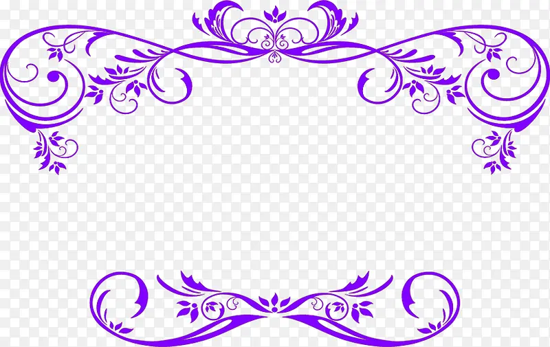 紫色梦幻婚礼花纹装饰