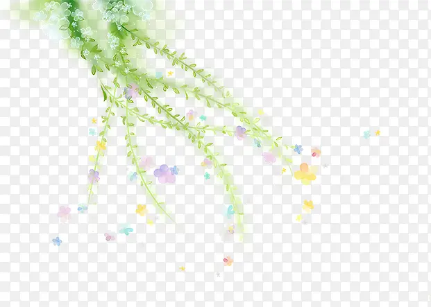 绿色树叶彩色气球