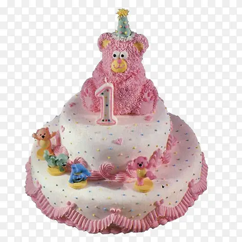 小熊儿童生日蛋糕