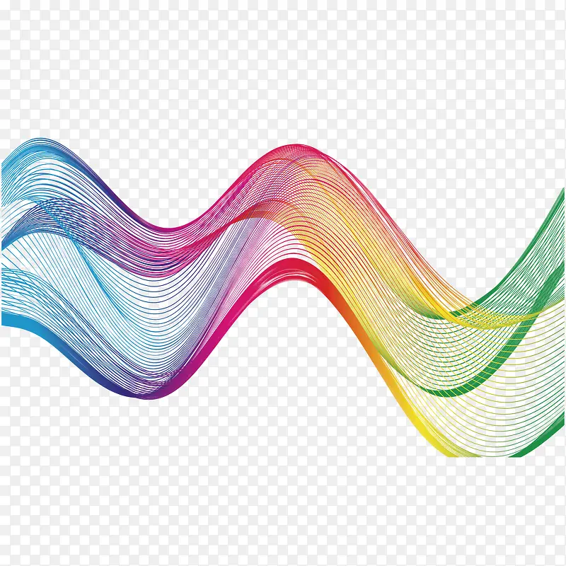 矢量彩色波浪线PNG图片素材下载_图片编号10539003-PNG素材网