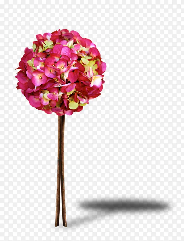 红色花朵球