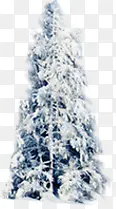 高清摄影创意白色的圣诞树