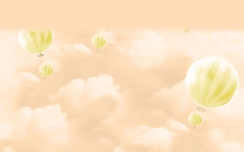 氢气球云朵背景素材