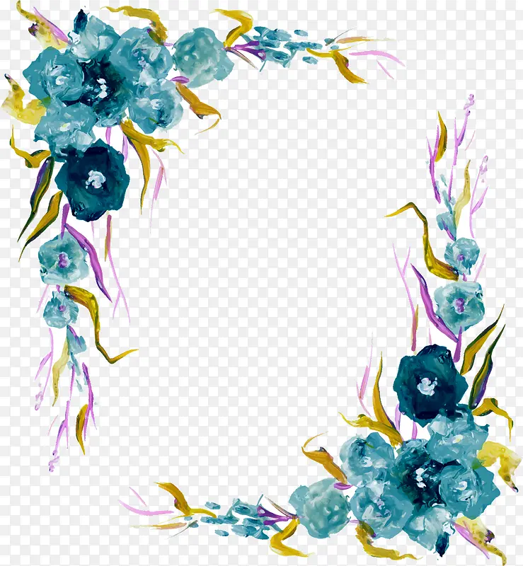 矢量手绘花环