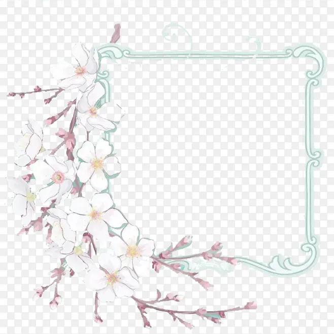花朵边框