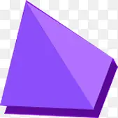 紫色三角形立体效果图