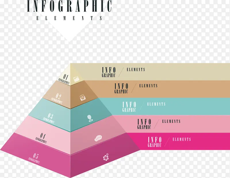 矢量彩色立体信息