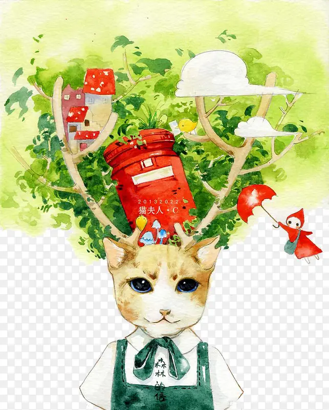 手绘小猫