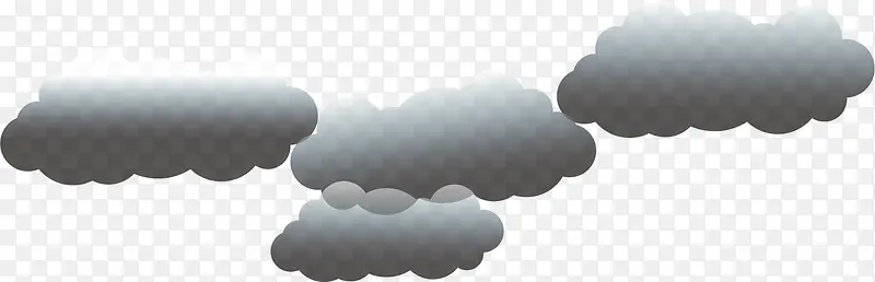 卡通灰色云朵