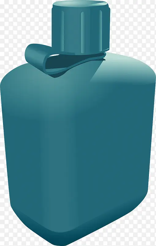 蓝色的塑料瓶