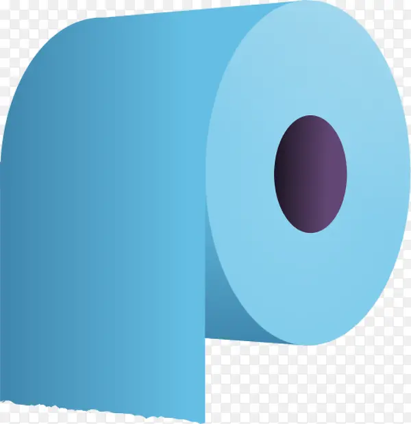 蓝色厕纸