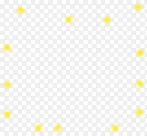 黄色光点不规则漂浮
