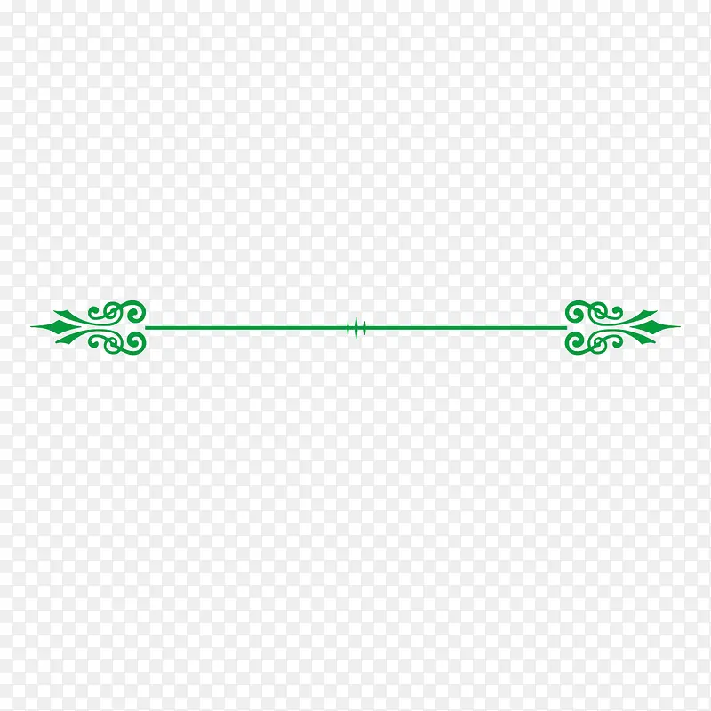 矢量分栏线绿色欧美花纹