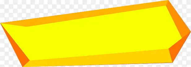 黄色立体促销标签装饰
