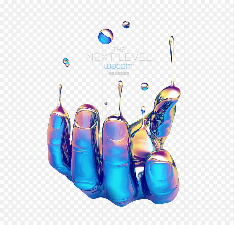 立体质感创意手效果