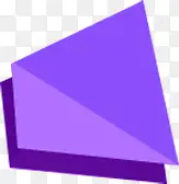 紫色立体方块效果图