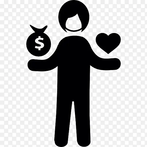 爱情和金钱图标