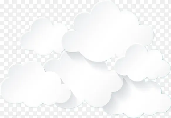 白色装饰云朵