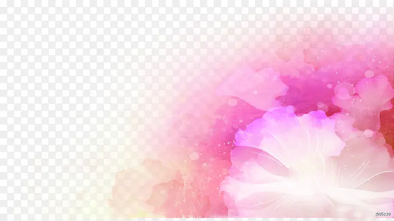 粉色花朵元素背景