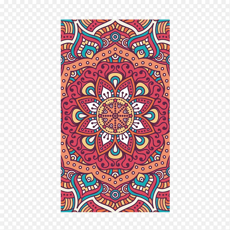 古典花纹花纹插画背景