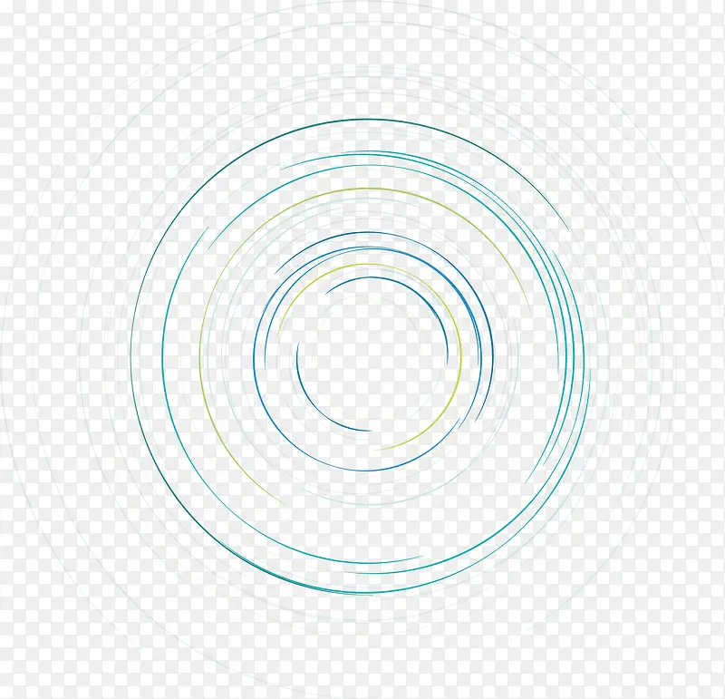 线条圆圈虚线圆元素