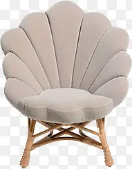 白色创意设计贝壳沙发