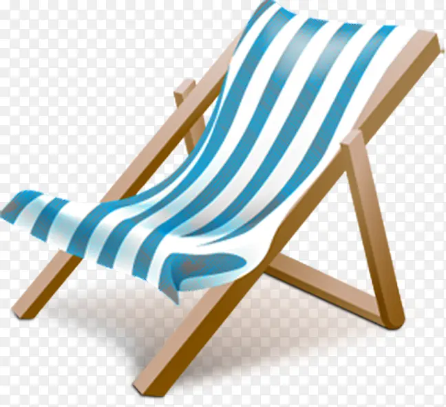 夏季沙滩躺椅海报素材