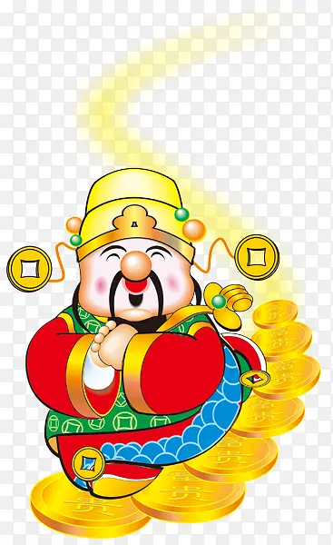 卡通财神爷