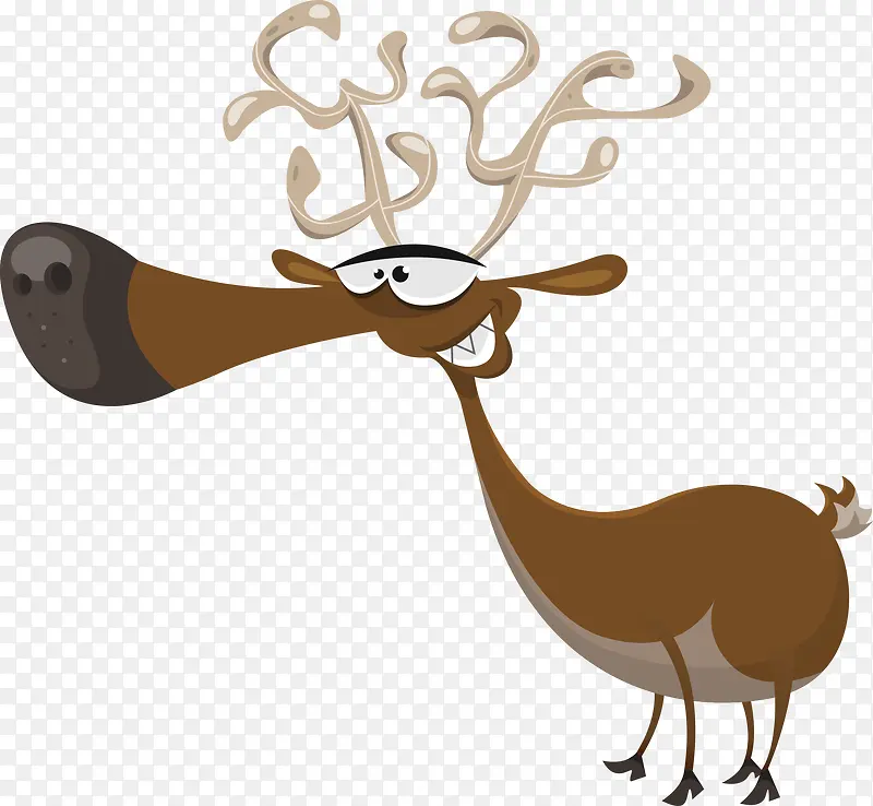 圣诞卡通创意麋鹿